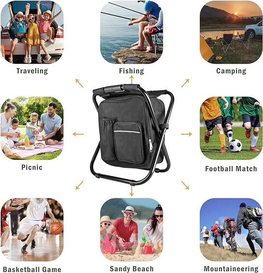 ๐ฃ FOLDABLE STOOL WITH INSULATED BAG ๐๐ช
