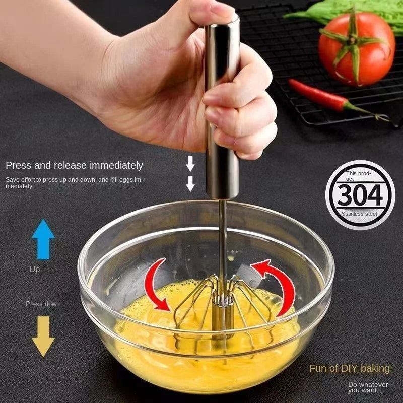Stainless steel egg whisk