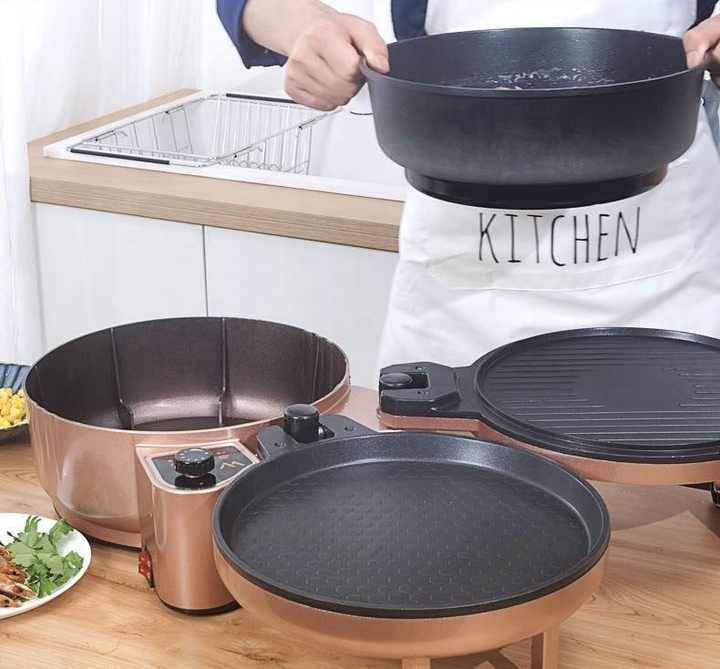 ππ₯ 3-IN-1 NON-STICK SMOKELESS PAN FOR ELECTRIC GRILL
