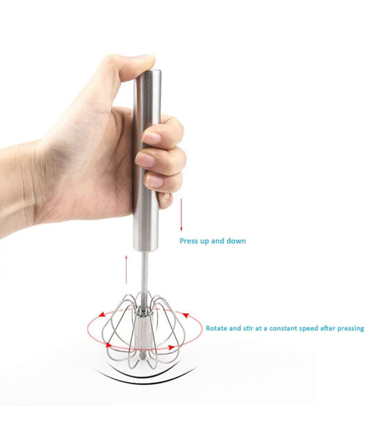 Stainless steel egg whisk
