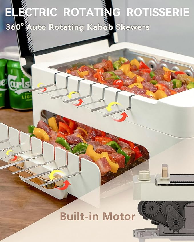 🔥 ELECTRIC BBQ SKEWER MACHINE – PERFECT GRILLING AT HOME