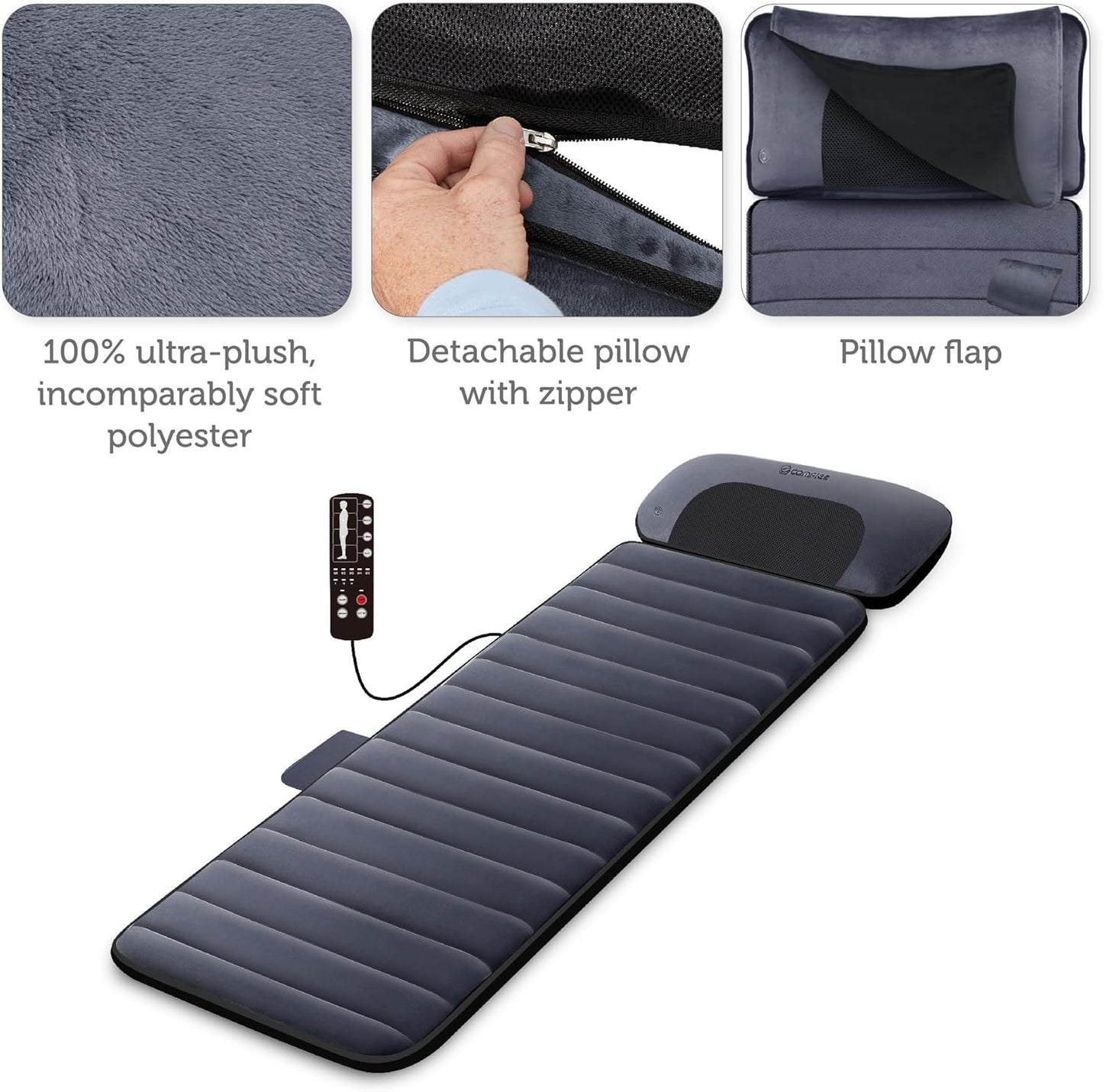 COMFIER – INNOVATION IN RELAXATION: HEATED & VIBRATION MASSAGE MAT