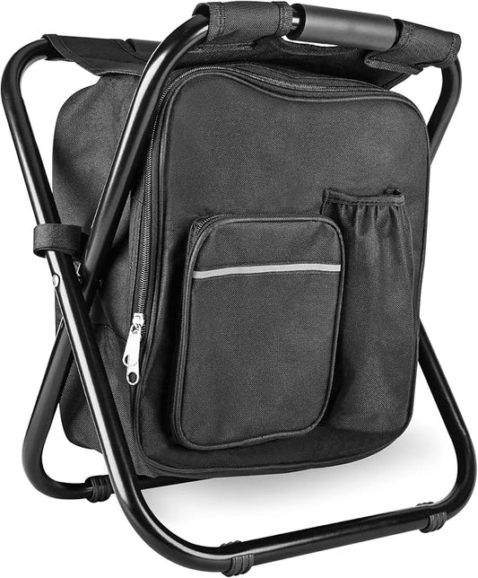 🎣 FOLDABLE STOOL WITH INSULATED BAG 🎒🪑