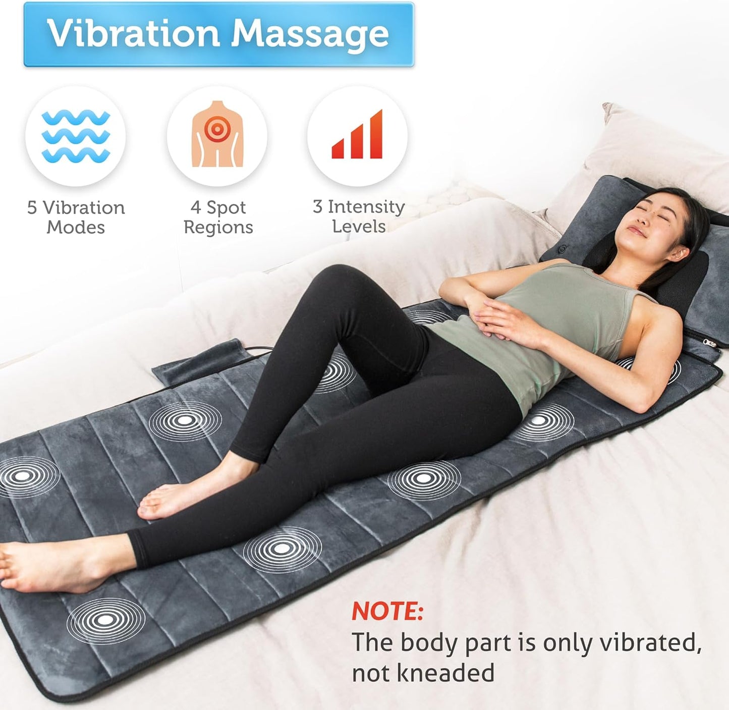 COMFIER – INNOVATION IN RELAXATION: HEATED & VIBRATION MASSAGE MAT