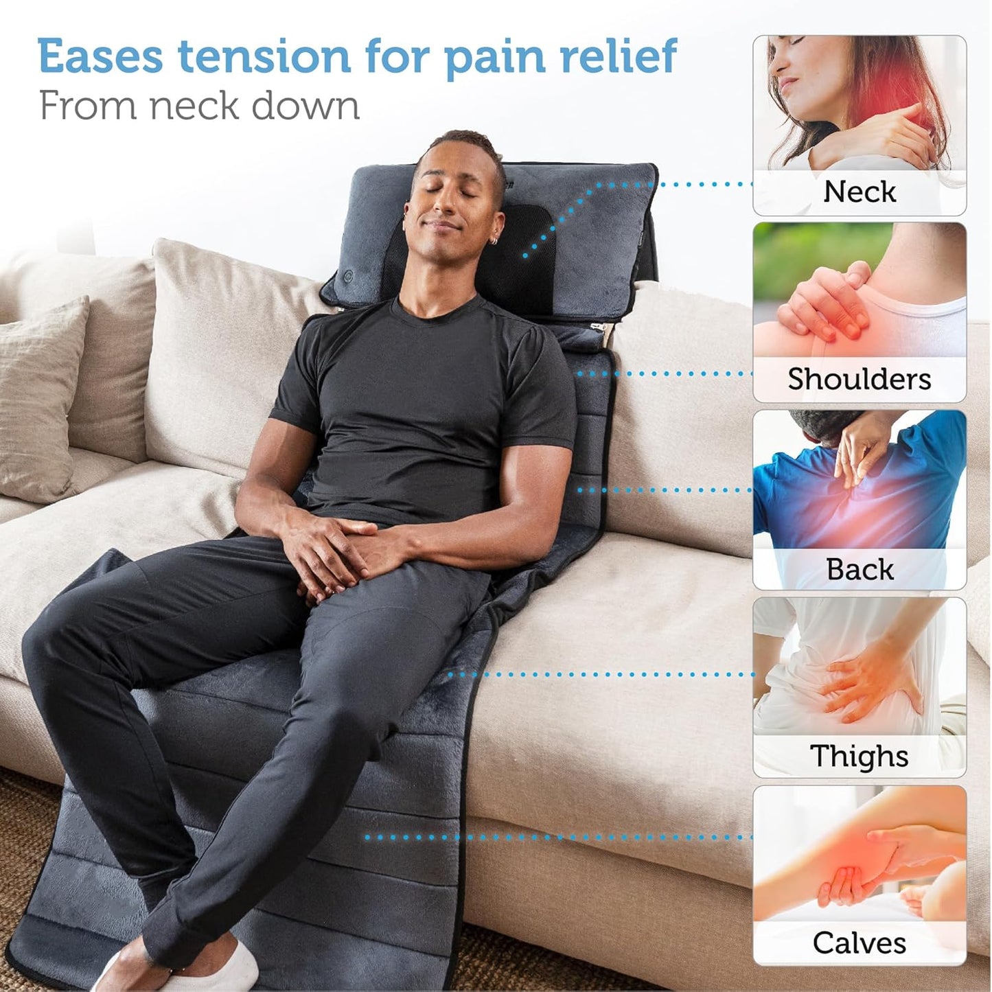COMFIER – INNOVATION IN RELAXATION: HEATED & VIBRATION MASSAGE MAT