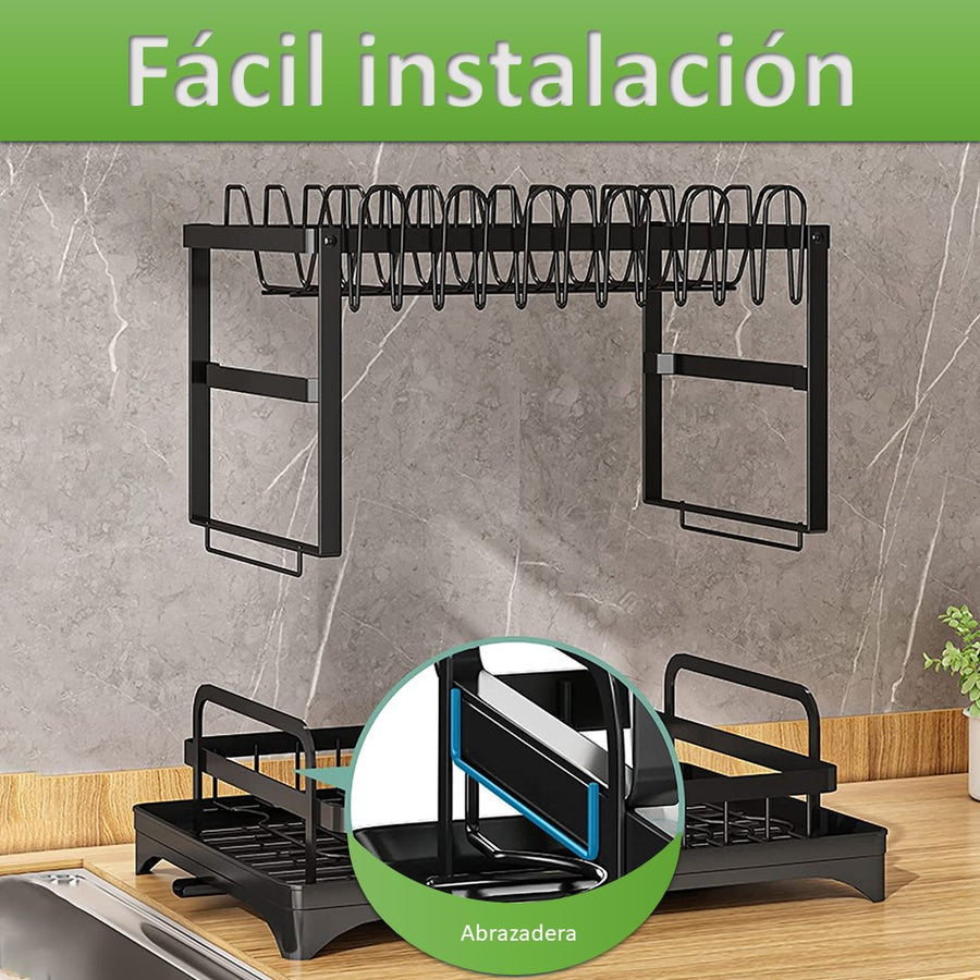 2-Tier Multifunctional Dish Drying Rack