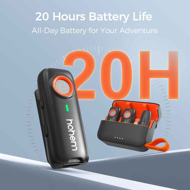 🎤🔊 HOHEM WIRELESS LAVALIER MICROPHONE – PROFESSIONAL SOUND QUALITY 🎶✨