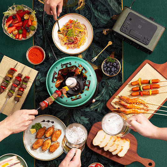 🔥🍖 AUTOMATIC ROTATING BARBECUE GRILL – SMOKELESS 🚫💨