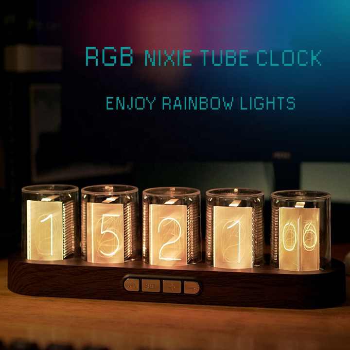 🕰️ Retro Nixie Style Digital Clock – Classic Look, Modern Technology ✨