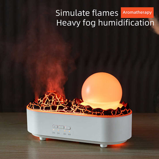 💨 H2O Lamp Humidifier – Ultrasonic Humidifier with Aromatherapy & LED Light 🌿