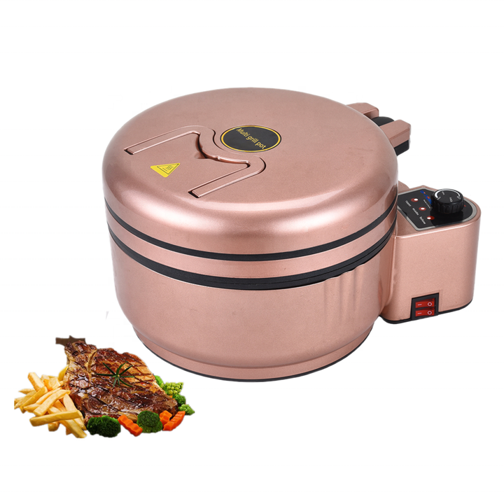 🍖🔥 3-IN-1 NON-STICK SMOKELESS PAN FOR ELECTRIC GRILL