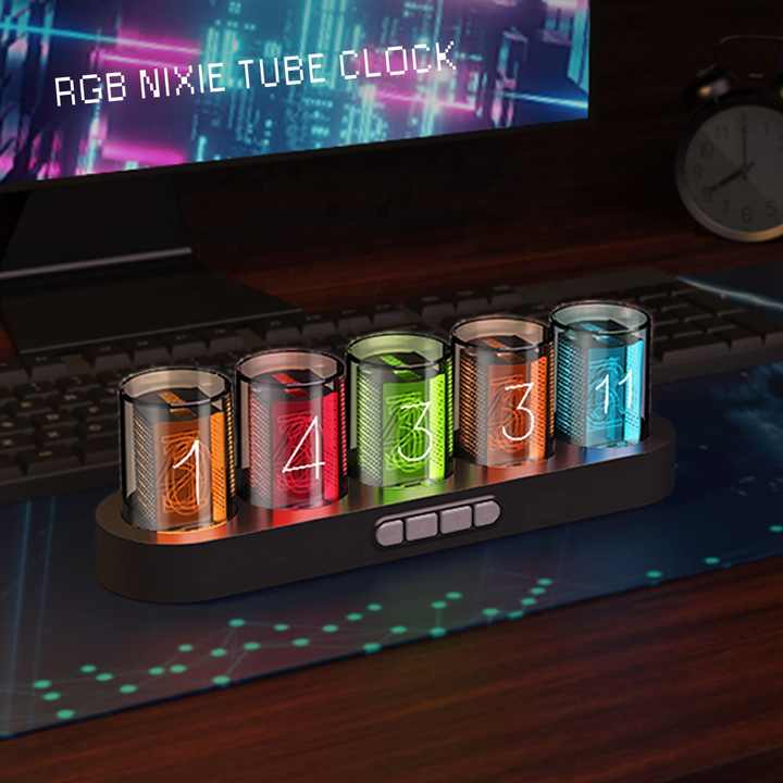 🕰️ Retro Nixie Style Digital Clock – Classic Look, Modern Technology ✨