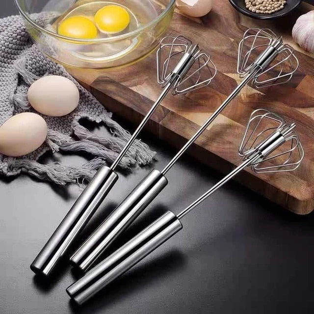 Stainless steel egg whisk